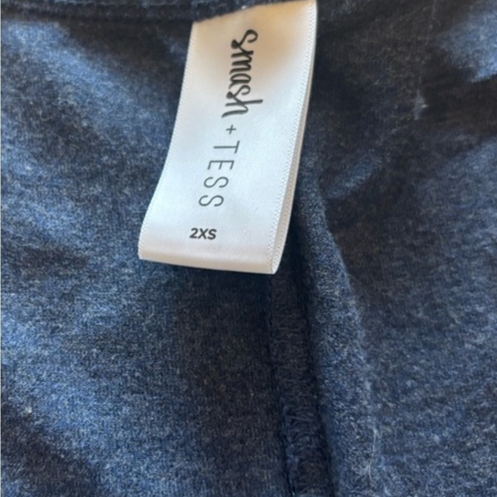 Smash + Tess blueish grey  Jumpsuit xxs wide leg - Picture 4 of 6